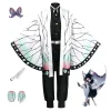 2025halloweenhete verkoop anime démon slayero kimetsu no yaiba tanjirou kamado nezuko cosplay vrouwen en mannen kimono cosplay