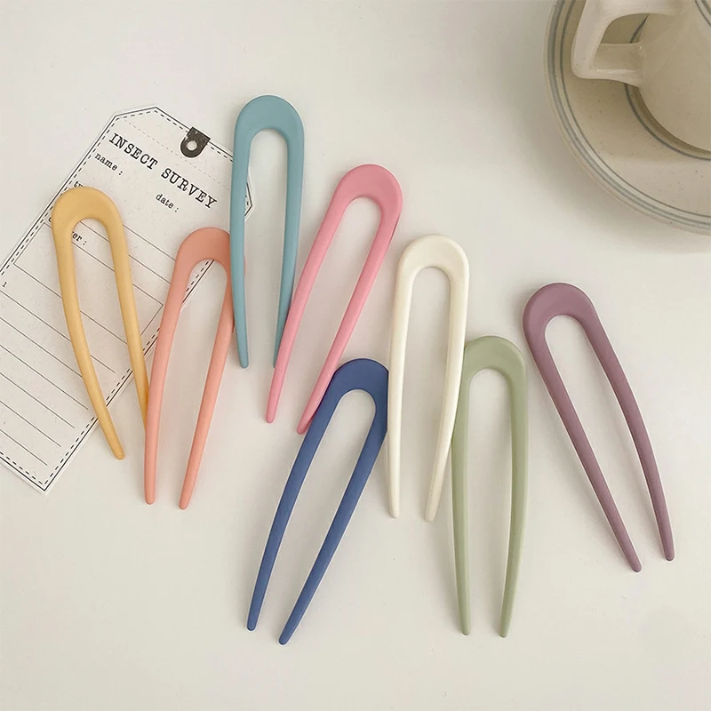 Épingles à cheveux en forme de u minimalistes pour femmes et filles, pinces à cheveux coréennes, fabricant de chignons, vêtements de sauna, accessoires de mode Épingles à cheveux en forme de u minimalistes pour femmes et filles, pinces à cheveux coréennes, fabricant de chignons, vêtements de sauna, accessoires de mode