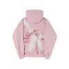 sweat à capuche gothique série sakura y2k pour hommes et femmes, vêtements hip hop avec lettres contre la guerre, graphique surdimensionné, veste décontractée