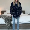robes à imprimé floral pour femmes, simple boutonnage, manches longues, longueur cheville, costumes doux, mode vacances, ensembles de robes amples, printemps 2025