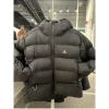 mode coréenne hiver à capuche sport vestes courtes en coton chaud broderie hommes veste imperméable veste d'hiver hommes streetwear