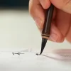 pinceau traditionnel chinois en bambou avec poils de loup, pour calligraphie, pratique de la peinture