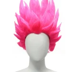 Perruque Dragon Fruit Spike, avec une variété de combinaisons de couleurs et un style pointu, parfaite pour le cosplay et les fêtes.