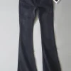 taruxy jean rétro taille basse bleu pour femme, pantalon Évasé basique, slim fit, décontracté, rue, Été 2025