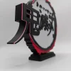 anime kimetsu no yaiba 3d logo titre modèle poupée plaque signalétique pour démon slayer pvc figure affichage accessoire cosplay exposition support jouet