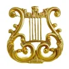 broche harpe dorée vintage, bijoux, costume musical, pour cardigan, pull, articles cadeaux rétro