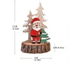 décorations de noël, ornements en bois, mini décoration de bureau pour arbre de noël, parfaite pour la table à manger