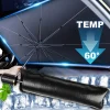 Pare-soleil de voiture pliant, pare-brise, parasol avant, type pare-soleil pour fenêtre de voiture, accessoires de protection solaire d’été Pare-soleil de voiture pliant, pare-brise, parasol avant, type pare-soleil pour fenêtre de voiture, accessoires de protection solaire d’été