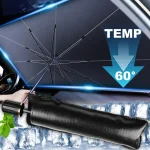 Pare-soleil de voiture pliant, pare-brise, parasol avant, type pare-soleil pour fenêtre de voiture, accessoires de protection solaire d&rsquo;été