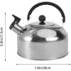 théière améliorée en acier inoxydable 3l, bouilloires à eau, théière à gaz, bouilloire à eau pour voyages, randonnée, bouilloire de cuisine