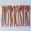 bâton à cheveux en bois avec pompon classique, épingle à cheveux hanfu de style ethnique chinois, couvre chef hanfu, baguettes pour cheveux, accessoires cheongsam