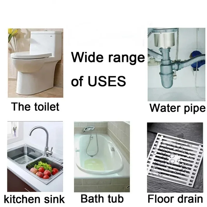 déclencheur de canalisations, dissolvant de blocage de drainage, évier salle de bains, déchets de canalisations, outil de nettoyage de blocage des égouts, 3 pièces déclencheur de canalisations, dissolvant de blocage de drainage, évier salle de bains, déchets de canalisations, outil de nettoyage de blocage des égouts, 3 pièces