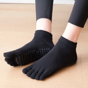 Pilates danse gymnastique Yoga chaussettes coton cinq doigts antidérapant chaussettes de sport respirant séchage rapide élasticité Fitness chaussettes