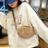taiyaki sac à dos de dessin animé japonais mignon pour femme, sacoche à bandoulière, porte monnaie