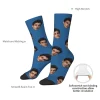 chaussettes personnalisées en forme de visage chaussettes personnalisées unisexes chaussettes photo personnalisées chaussettes photo chaussettes personnalisées comme cadeaux
