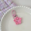 porte clés romantique en fleur de sakura pour filles, pendentif en fleur douce, cadeaux pour amis, accessoires de sac à dos simples