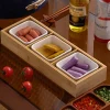 escalette de service japonaise vintage en bois, 2/3/4/6/9 grilles, pour collation, dessert, hot pot aiss, plat de soja