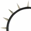 serre tête à pointes en cuir, bandeau à rivets, bandeau punk, diadèmes gothiques, bandeau steampunk rock pour hommes