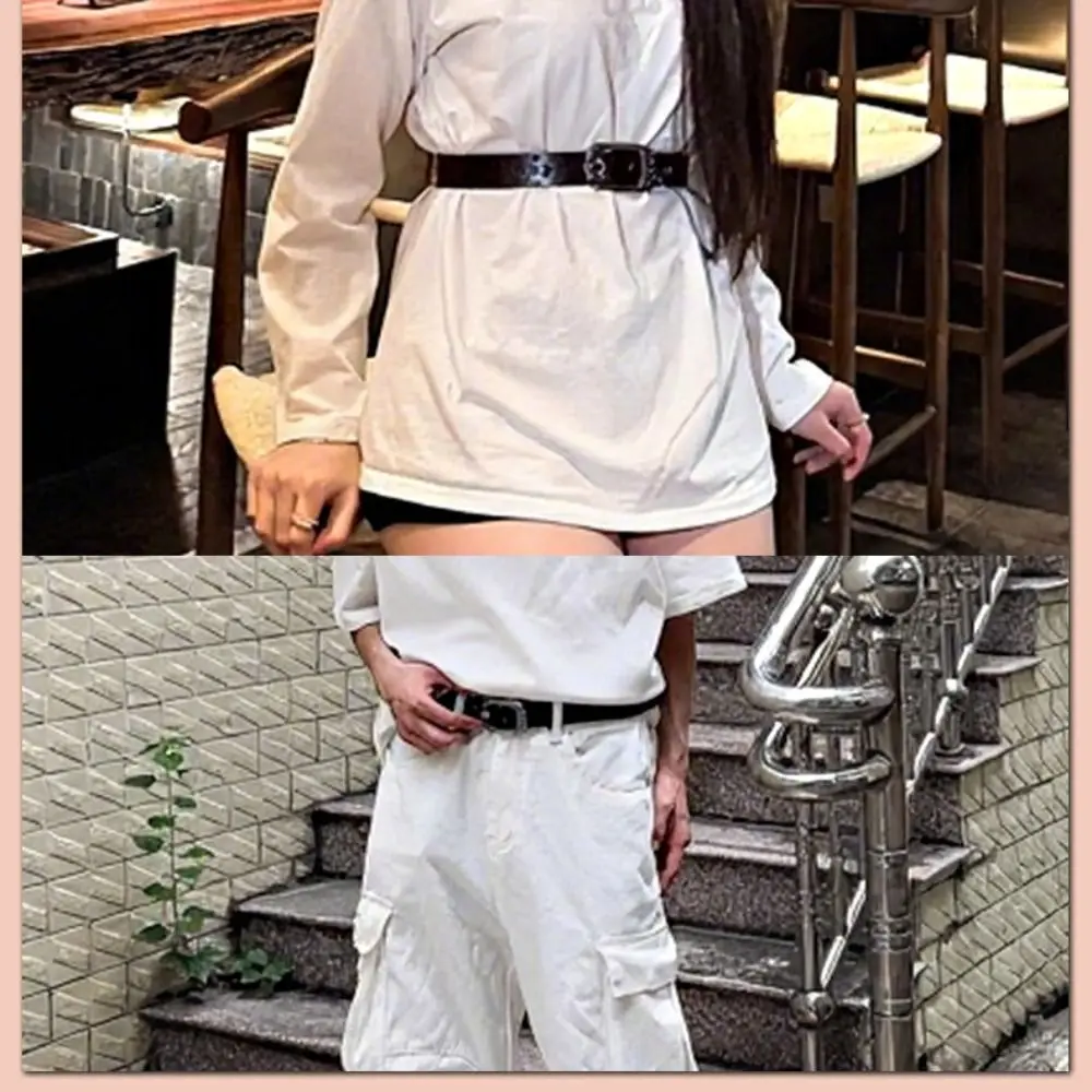 ceinture de taille sculptée avec boucle ardillon en alliage, chic y2k punk, harajuku, vintage, pour jeans pour femmes ceinture de taille sculptée avec boucle ardillon en alliage, chic y2k punk, harajuku, vintage, pour jeans pour femmes
