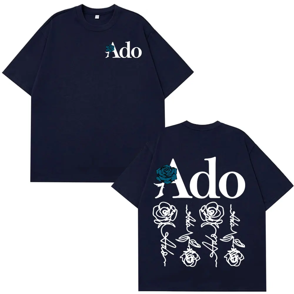 ado blue rose 2025 tour du monde hibana t shirt hommes femmes mode t shirt à manches courtes esthétique à la mode décontracté ample t shirts hauts ado blue rose 2025 tour du monde hibana t shirt hommes femmes mode t shirt à manches courtes esthétique à la mode décontracté ample t shirts hauts