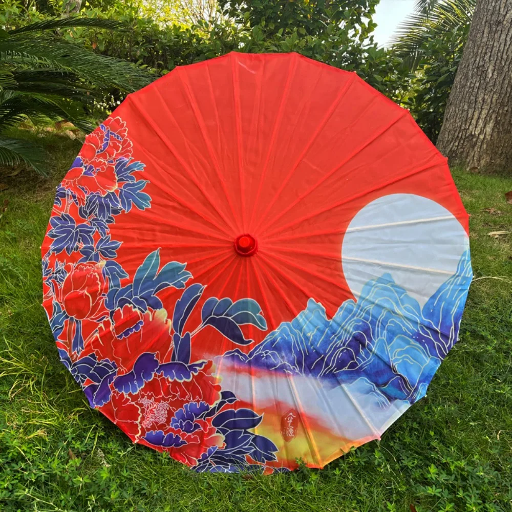 Parapluie en tissu de soie pour éventail de 56cm, 10 couleurs, accessoire de danse, Style Antique chinois, parapluie classique de Style japonais Parapluie en tissu de soie pour éventail de 56cm, 10 couleurs, accessoire de danse, Style Antique chinois, parapluie classique de Style japonais