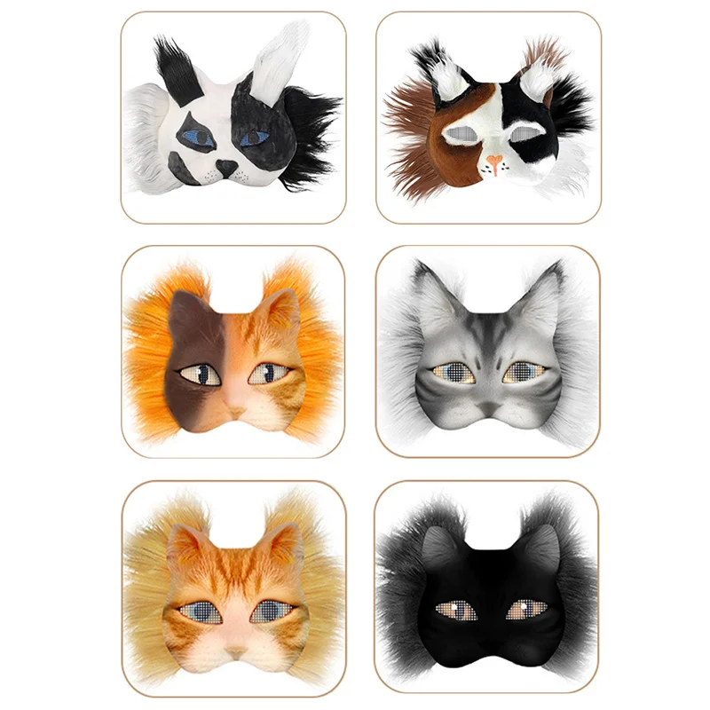 nouveau bricolage masque de pâte blanche animal renard chat masque à la main graffiti demi masque enfants adultes cadeaux pour halloween cosplay fête nouveau bricolage masque de pâte blanche animal renard chat masque à la main graffiti demi masque enfants adultes cadeaux pour halloween cosplay fête