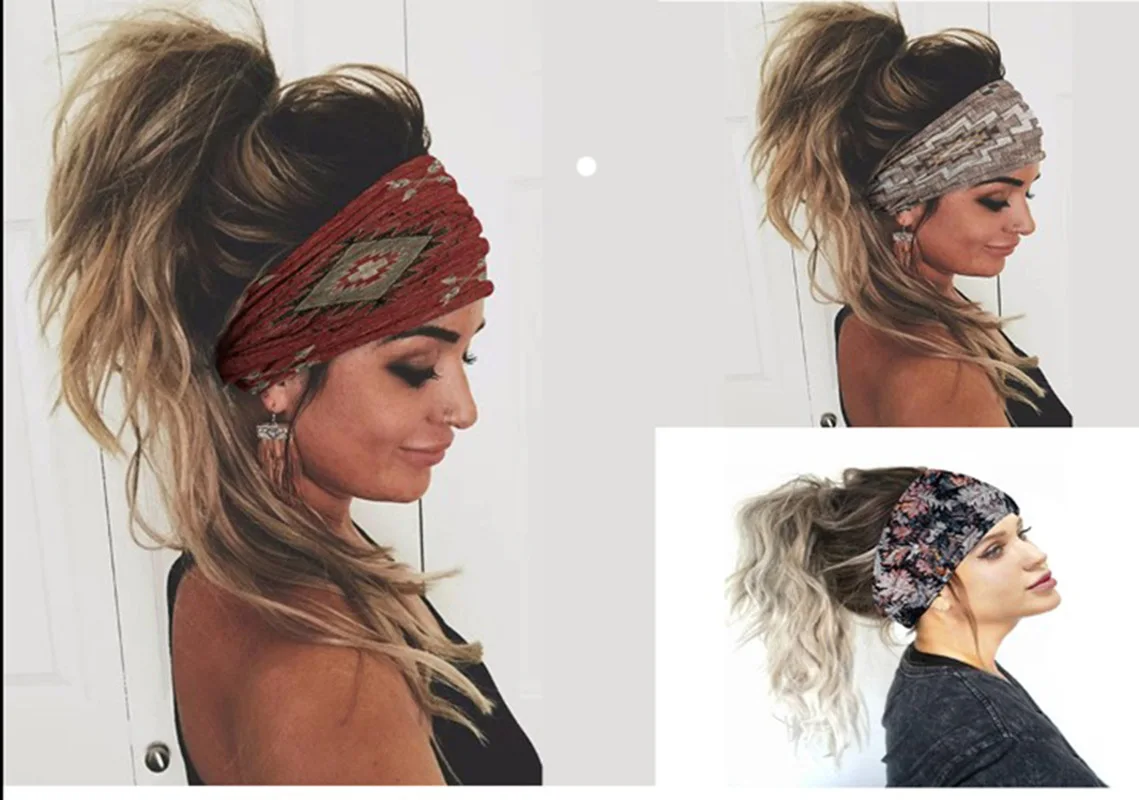 Les bandeaux pour femmes sont élastiques à larges bords recouverts de dentelle cheveux cassés fini bandeaux lavés du visage Bandanas et couvre-chef Les bandeaux pour femmes sont élastiques à larges bords recouverts de dentelle cheveux cassés fini bandeaux lavés du visage Bandanas et couvre-chef