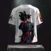 dragon ball anime imprimé graphique hommes t shirt à manches courtes rouge inspiré personnage rue été tenue décontracté pour les tendances 2025