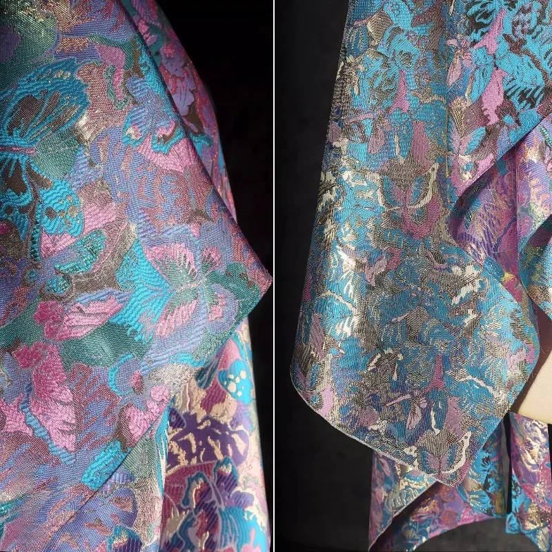 Tissus Jacquard colorés de Style chinois, motif tridimensionnel, Texture brodée, veste en Relief, tissu de styliste pour vêtements Tissus Jacquard colorés de Style chinois, motif tridimensionnel, Texture brodée, veste en Relief, tissu de styliste pour vêtements