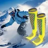 chaussettes de ski respirantes pour hommes et femmes, chaussettes au dessus du mollet, chaussettes de performance de sports de plein air, chaussettes d'optique coordonnantes, chaussettes de randonnée