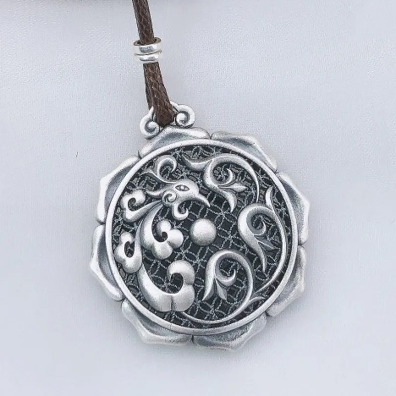 bocai collier pendentif paon de style ethnique pour femme, accessoires de bijoux en argent s925, rétro, phénix, chimsweater, nouveau bocai collier pendentif paon de style ethnique pour femme, accessoires de bijoux en argent s925, rétro, phénix, chimsweater, nouveau