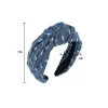 denim tissu cowboy bandeau style coréen coiffure cowboy cheveux cerceau cheveux accessoires chapeaux cowboy bandes de cheveux femmes