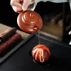 cérémonie du thé thé chinois pour animaux de compagnie, micro paysage à couleur changeante, modèle d'oranges en résine pour animaux de compagnie, ensemble de jeu de thé, accessoires