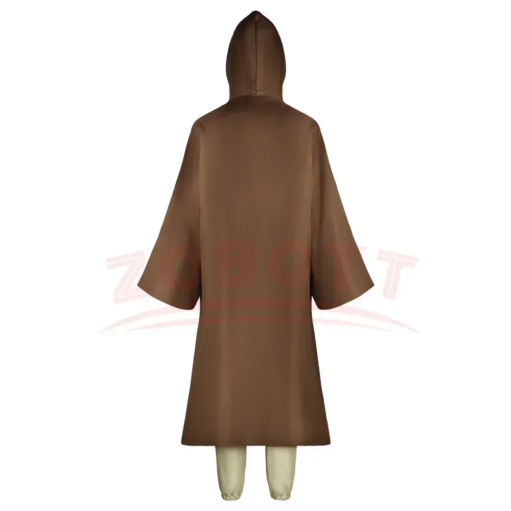 anime obi wan kenobi hommes costume robe adulte mâle jedi chevalier tunique costume à capuche uniforme ensemble complet halloween cosplay cape anime obi wan kenobi hommes costume robe adulte mâle jedi chevalier tunique costume à capuche uniforme ensemble complet halloween cosplay cape