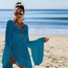 sexy couvrir bikini femmes maillot de bain couvrir plage maillot de bain vêtements de plage tricot maillots de bain maille robe de plage tunique robe