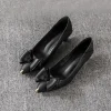 dames chaussures d'été chaussures pour femmes 2025 stilito bout pointu talon bas élégant avec nœud remise chaussure confortable vacances 39