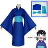 anime divertissement district périphérique, kamado tanjirou hashibira inosuke cosplay costume, kimono halloween carnaval imbibé perruque