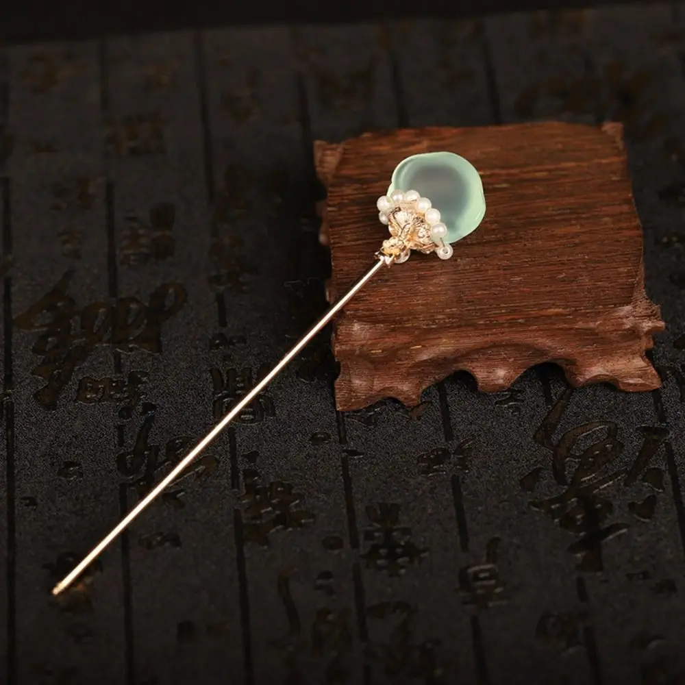 Épingle à cheveux en jade fleur, outil de conception de coiffure, épingle à cheveux de style ancien, couvre chef de style chinois, couvre chef ancien, bâtons de cheveux hanfu Épingle à cheveux en jade fleur, outil de conception de coiffure, épingle à cheveux de style ancien, couvre chef de style chinois, couvre chef ancien, bâtons de cheveux hanfu