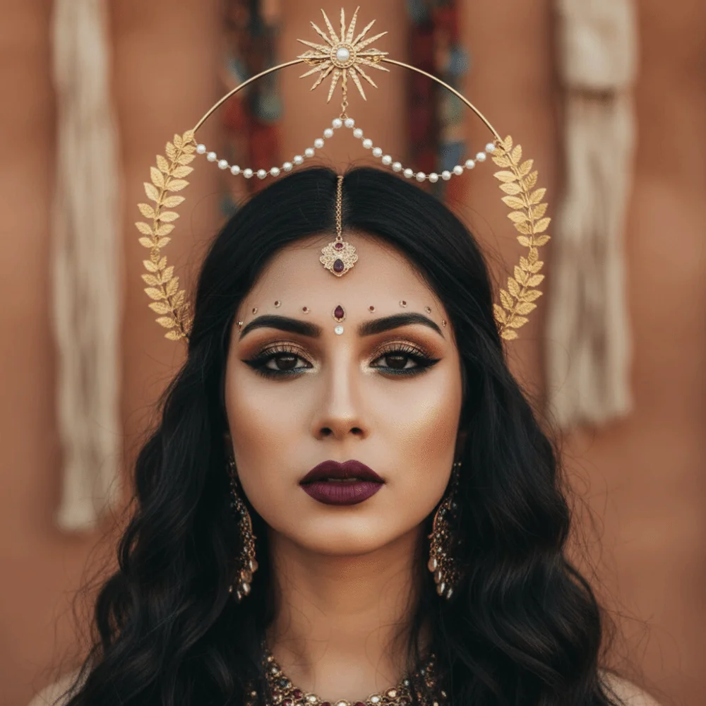 serre tête soleil dieu halo bandeau étoile perle cosplay cerceau de cheveux costume d'halloween couronne baroque en or dames/filles serre tête soleil dieu halo bandeau étoile perle cosplay cerceau de cheveux costume d'halloween couronne baroque en or dames/filles