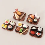 Figurines créatives en résine de Cuisine japonaise, Mini Sushi artificiel, fruits de mer miniatures, ornements de bureau Figurines créatives en résine de Cuisine japonaise, Mini Sushi artificiel, fruits de mer miniatures, ornements de bureau