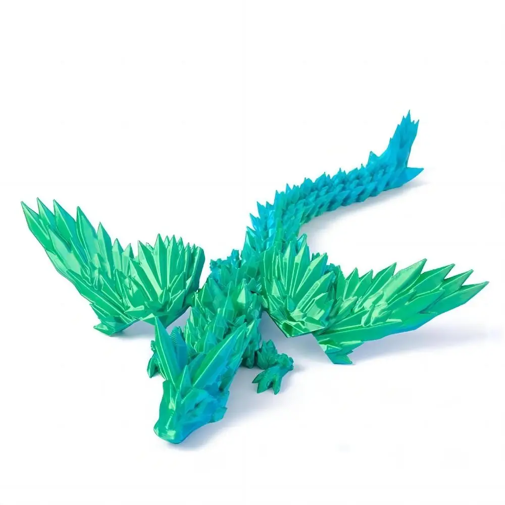 Statue de Dragon réaliste 3D, cadeaux pour enfants, décoration paysagère, figurines imprimées, décoration de bureau d&rsquo;animaux
