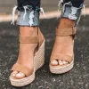 sandales pour femmes mode sandales compensées décontractées confort extérieur sandale de sport sandales à plate forme de créateur pour femmes sandalias à talons hauts
