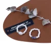 tempérament personnalité coréenne filles femmes bagues perle bague pierre naturelle bijoux de mode
