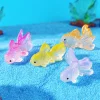 30 pièces modèle de poisson miniature maison de poupée jouet simulation carpe koi poisson rouge décor d'aquarium maison de jouet pour enfants micro ornement de paysage