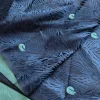 tissu brocart 3d de 29 pouces de large, plumes de paon à motifs, viscose qipao, manteau de costume, sac à main cosplay, matériel artisanal