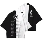 Chinois taoïste prêtre Kanji imprimé Kimono 3D imprimé japonais traditionnel drôle Yukata femmes hommes été à la mode Cardigan Haori Chinois taoïste prêtre Kanji imprimé Kimono 3D imprimé japonais traditionnel drôle Yukata femmes hommes été à la mode Cardigan Haori