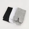 1 5 paires de chaussettes à deux doigts de style japonais, chaussettes à sabots unisexes, chaussettes de séparation des orteils en polyester, tongs kimono, sandales à bout fendu