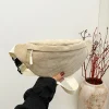 sacs de ceinture en velours côtelé décontractés pour femmes, sac banane à la mode, sac de taille banane, sac à main de hanche, sac à bandoulière de poitrine, poche