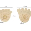2 pièces = 1 paire de chaussettes à cinq doigts, séparateur d'orteils, soins des pieds, demi oignon, protection des manches, hallux valgus, avant pied, semelles intérieures pour femmes