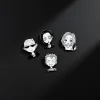 ensemble de badges de broche de dessin animé japonais, 4 pièces, oosaki nana komatsu nana terashima nobuo, bijoux de personnage de dessin animé pour accessoire de vêtements